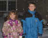Meg & Georgie in snow1a.jpg (66698 bytes)
